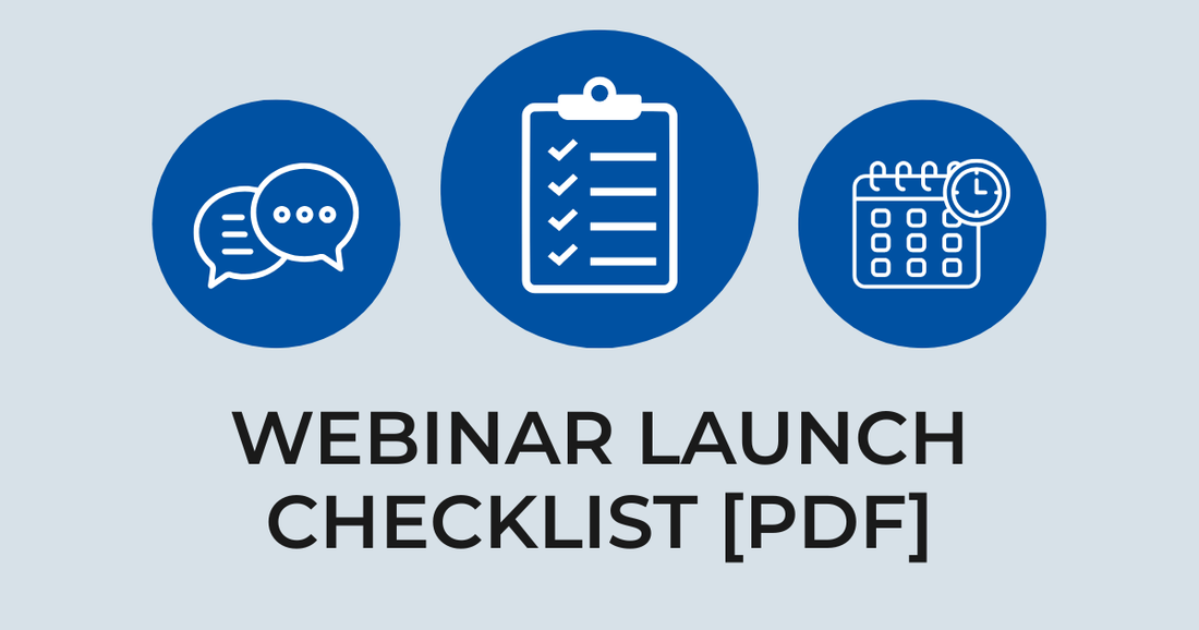 Webinar Planning Checklist & Launch Timeline